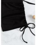  Tie Side Bikini Swimsuit 2023 Black Boxer Pants Bikinis Set Swimwear With Sleeves Women Biquini Summer Bathing Suit