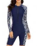 Muolux 2023 Long Sleeves One Piece Swimsuit  Surfing Suits Swimwear Women Bathing Suit Boyleg Sporty Beachwear Monokini