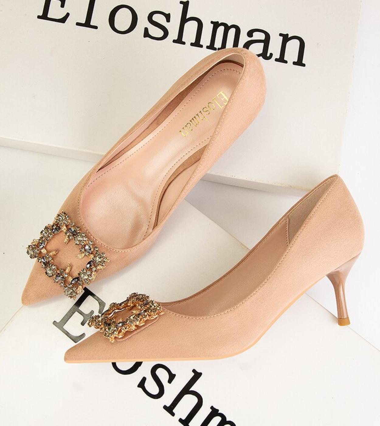 25 65 Scarpe eleganti da donna con tacco alto e strass poco