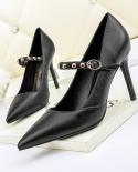  Pumps Women Shoes Fetish Pu Leather High Heels Ladies Stiletto Pointed Office Party Wedding Bridal Shoes Ladies Dress S