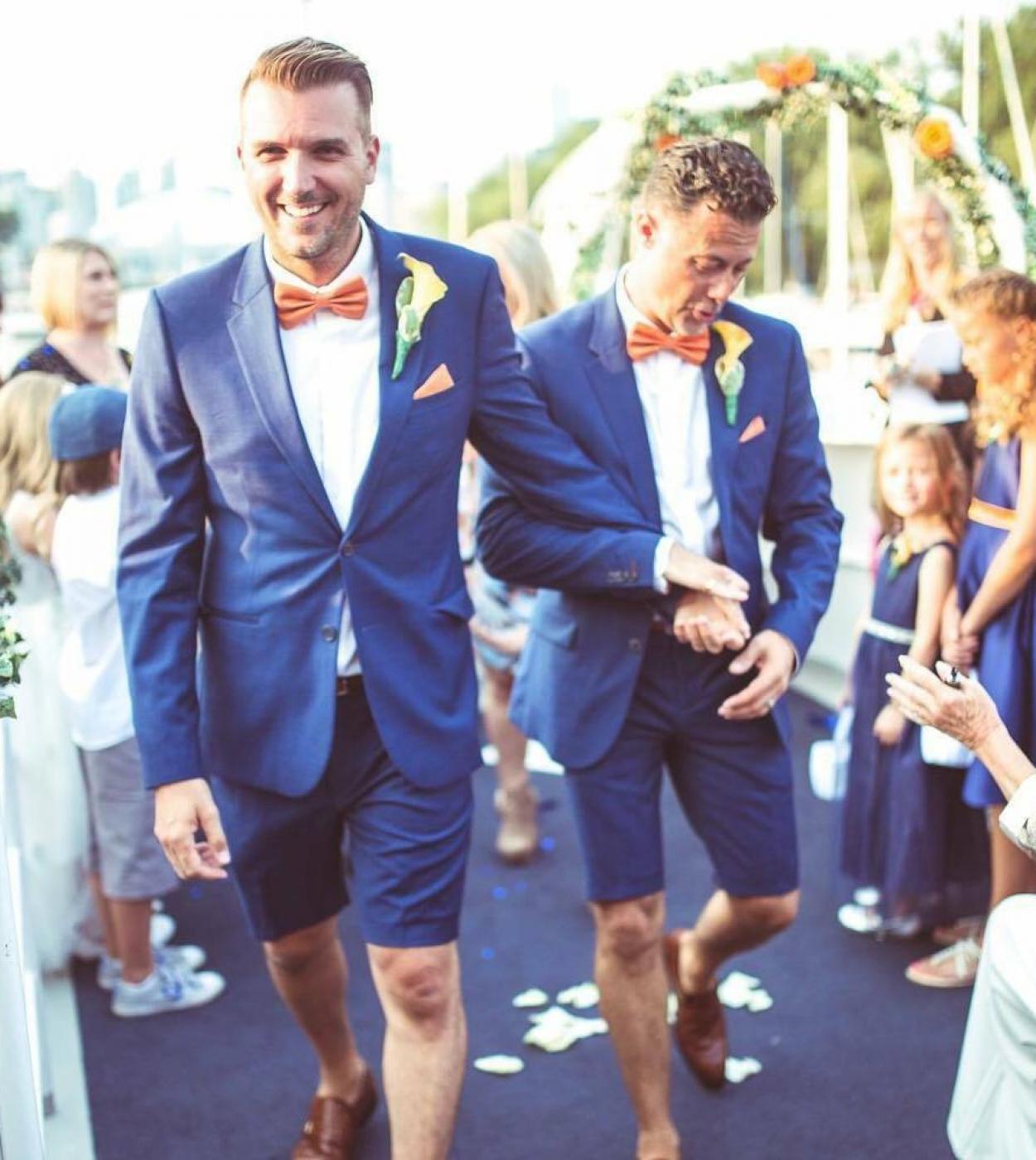  Formal Royal Blue Beach Men Suit Wedding Suit For Men Best Man Tuxedos Shorts Pants Grooms Slim Tailored 2 Pcs Coatsho