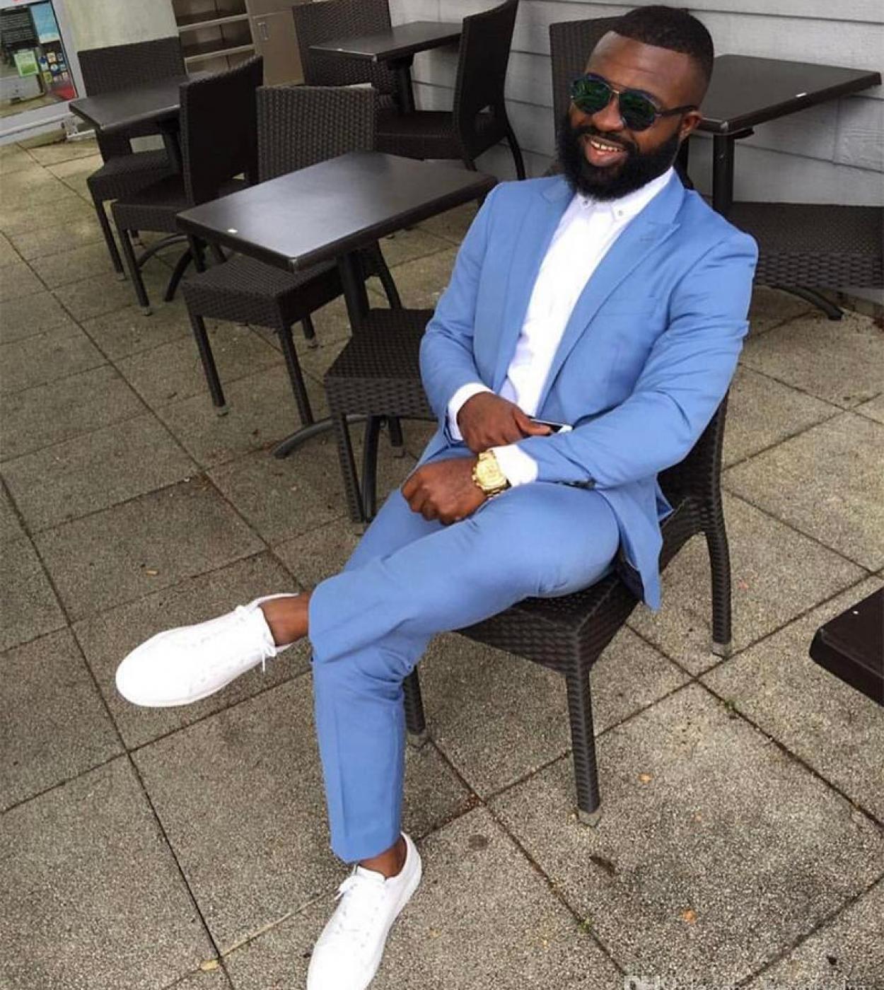 Blazer homme bleu ciel clearance