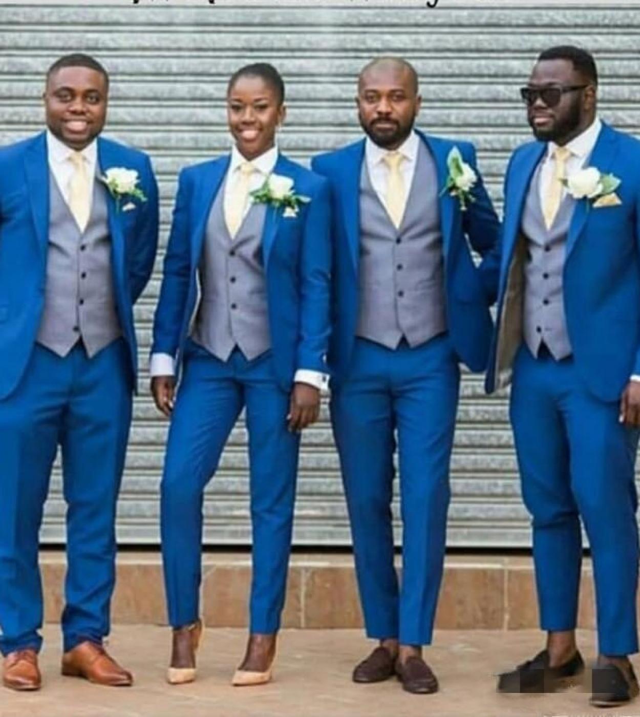 Grey and royal blue tux store