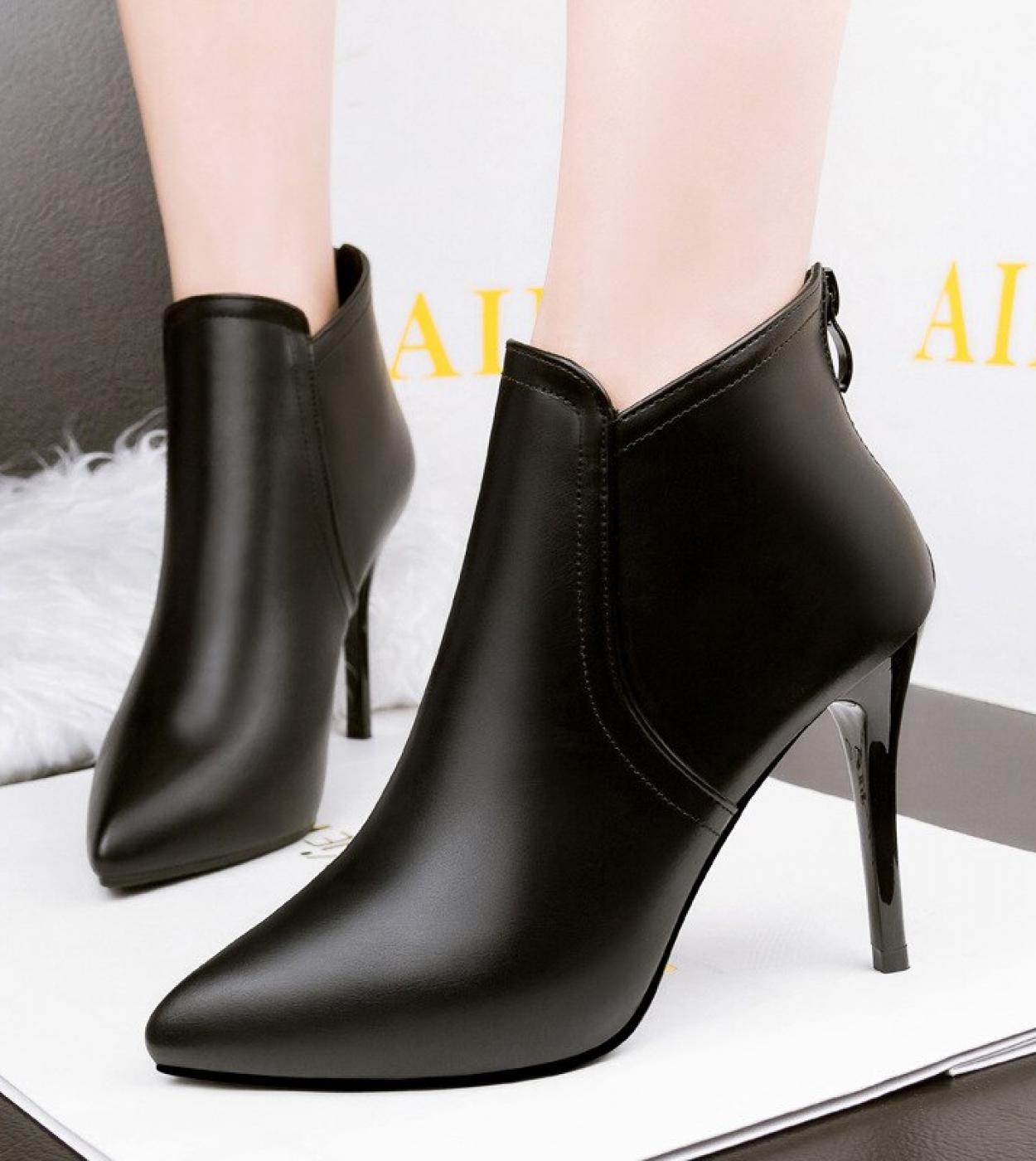 Gray high store heel boots