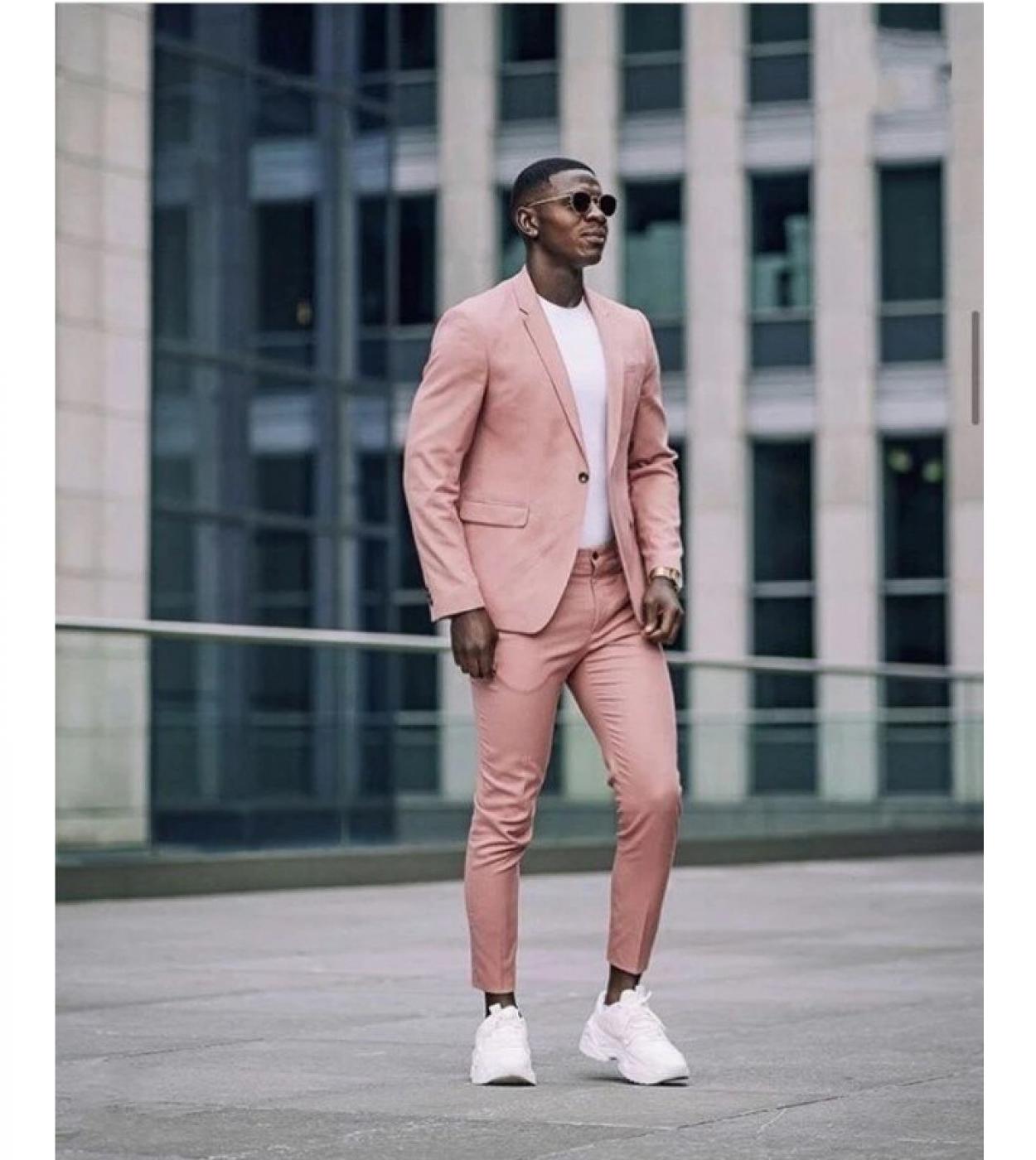 Pink coat mens hot sale