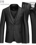 Tian Qiong jacketspantsvest Slim Fit Suits Men Notch Lapel Business Wedding Groom Leisure Tuxedo Latest Coat Pant De