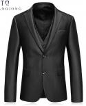 Tian Qiong jacketspantsvest Slim Fit Suits Men Notch Lapel Business Wedding Groom Leisure Tuxedo Latest Coat Pant De