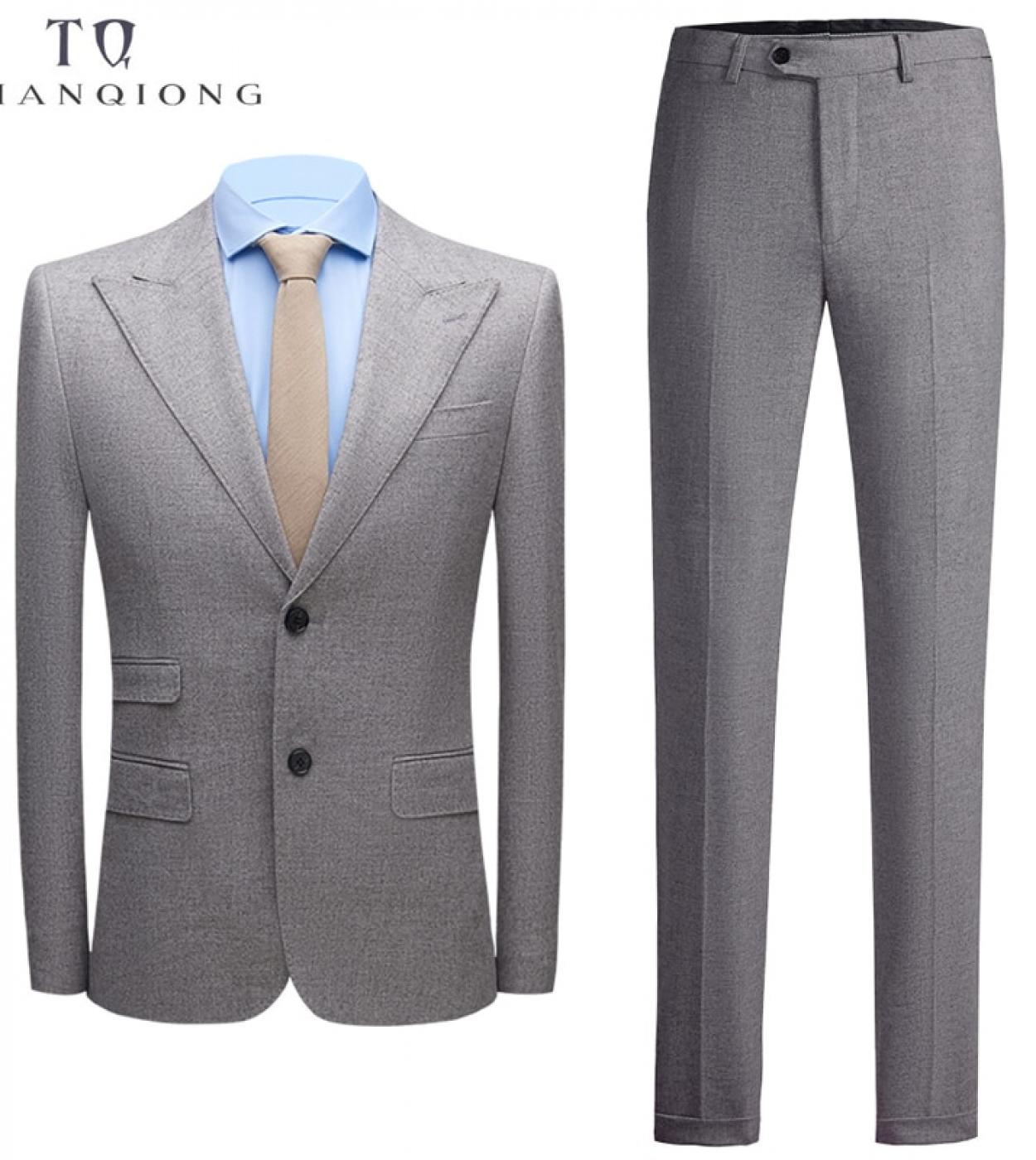 Tian Qiong 2022 New Mens Casual Suit Mens Wedding Dress Solid Color Large Size Mens Formal Suit Formal Four Seasons S