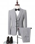  Grey Striped Suit Men Latest Wedding Suits For Men Slim Fit Mens Business Suits High Quality Blazers Pants Vest Formal 