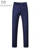 Tian Qiong Brand Men Blue Suit  Slim Fit Groom Wedding Suits For Men Stylish Shawl Collar Formal Business Dress Suits Qt