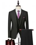Suit Male  Spring And Autumn High Quality Custom Business Blazers Threepiece Slim Large Size Boutique Suit  Suits