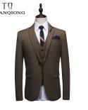  Mens Suits Business 3 Pieces Suits Elegant Solid Basic Masculine Wedding Suits Dinner Party Suits Coat Pant Designssui