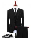  Jacket  Vest  Pant   Famous Brand Mens Suits Wedding Groom Plus Size 5xl 3 Pieces Slim Fit Casual Tuxedo Suit Males