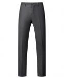 النمط البريطاني الأعمال الرسمية ارتداء البدلة بانت الرجال الملابس بسيطة سليم صالح بنطلون مكتب غير رسمي مستقيم Pantalones Hom