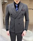 7xl jacket  Vest  Pants Highend Bridegroom Wedding Dress Solid Color Doublebreasted Suit 3pieces Mens Formal Busines