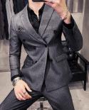 25 Pces Colors Blazer S 7xl New Wedding Dress Formal Business Slim Mens Suit Jacket Plaid Striped Solid Color Blazer 1 P
