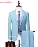 5xl Jacket  Vest  Pants  Boutique Pure Color Mens Business Formal Suit Threepiece Set And Twopiece Set Groom Wedding