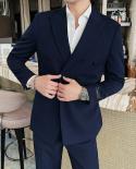  Blazer  Pants  Brand Fashion Lap Collar Waffle Check Mens Suit Groom Wedding Dress Party Show Stage Host Suits 2 Pi