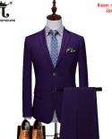 5xl Blazer Vest Pants Highend Brand Solid Color Formal Business Office Suit Threepiece Set Groom Wedding Show Dress Part