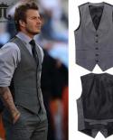 New Wedding Dress Highquality Goods Cotton Mens Fashion Design Suit Vest  Grey Black Highend Mens Business Casual Sui
