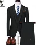  Blazer  Vest  Pants  Boutique Fashion Plaid Formal Business Office Suit Party Show Dress Groom Wedding Stage Suit 3