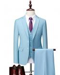 Men Suit  Spring And Autumn High Quality Custom Business Suit Threepiece Slim Large Size Multicolor Suit Twobutton Suit 