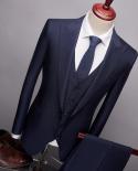 Tian Qiong  New Arrival High Quality Boutique Casual Black Suits Men,mens Blue Suits Blazers Coat Trousers Waistcoat S 