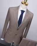 Mens Boutique Suit Men  Slim Fit Men Suits For Wedding Autumn Classic Formal Suits Brand Latest Blazers Coat Pant Desig