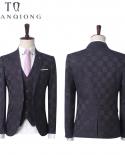 Mens Wedding Business Casual Suits Sets men Threepiece Suits Male Vestblazerspants Suit Coat Jacket Trousers Waistco