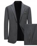Striped Suit Men Fashion Brand Formal Male Suits 2 Pieces Wedding Suit Groom Tuxedo Slim Fit Prom Party Dress Plus Sizes