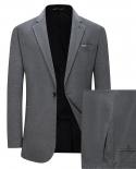 Striped Suit Men Fashion Brand Formal Male Suits 2 Pieces Wedding Suit Groom Tuxedo Slim Fit Prom Party Dress Plus Sizes