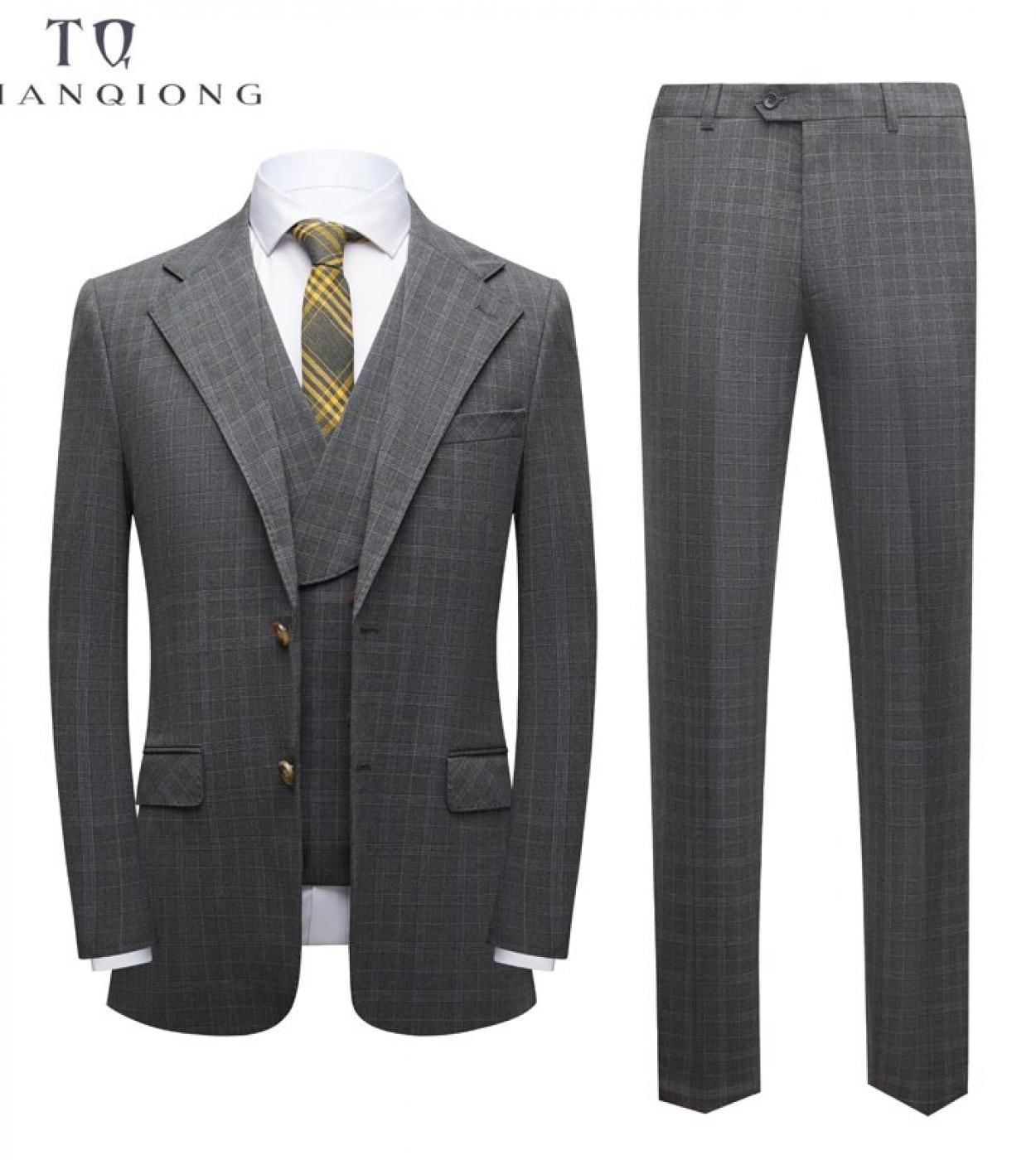 Tian Qiong 2022 New Mens Plaid Casual Suit Mens Wedding Dress Large Size Suit Mens Formal Wear Four Seasons Models S 