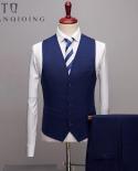Male Fashion Boutique A Three Piece Suits Jacket Blazers  Mens Plaid For Business Suit Sets Male Pants Vest Blazers Wa