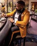 Yellow Velvet Black Shawl Lapel Wedding Men Suits Tuxedo Costume Homme Terno Masculino Slim Fit Blazer 2 Pieces jacket