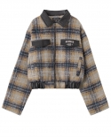 Winter Small Fragrance Woolen Coat Plaid Babes Cotton-padded Trend Top Womens Models