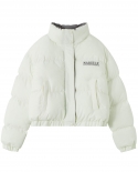 Winter Short Padded Jacket Female Letter Embroidery All-match Thickened Warm Padded Jacket