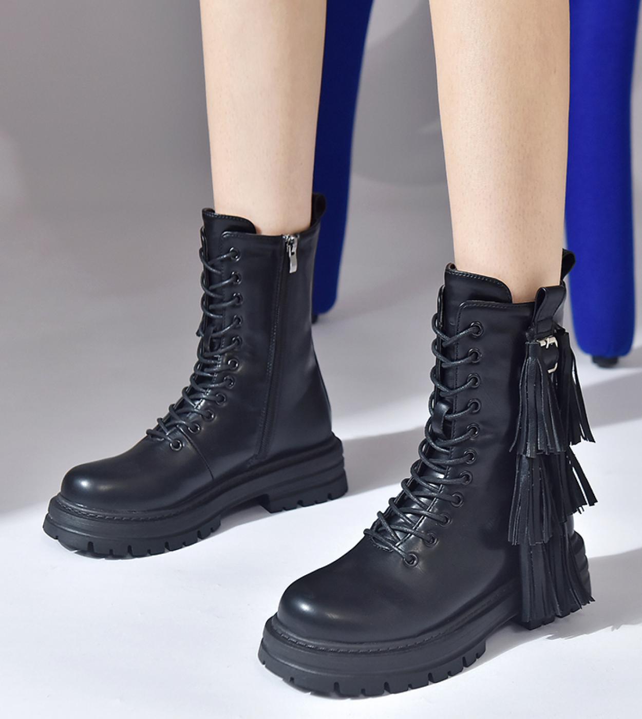45 52 Nouvelle marque Design moto bottes blocs hauts talons