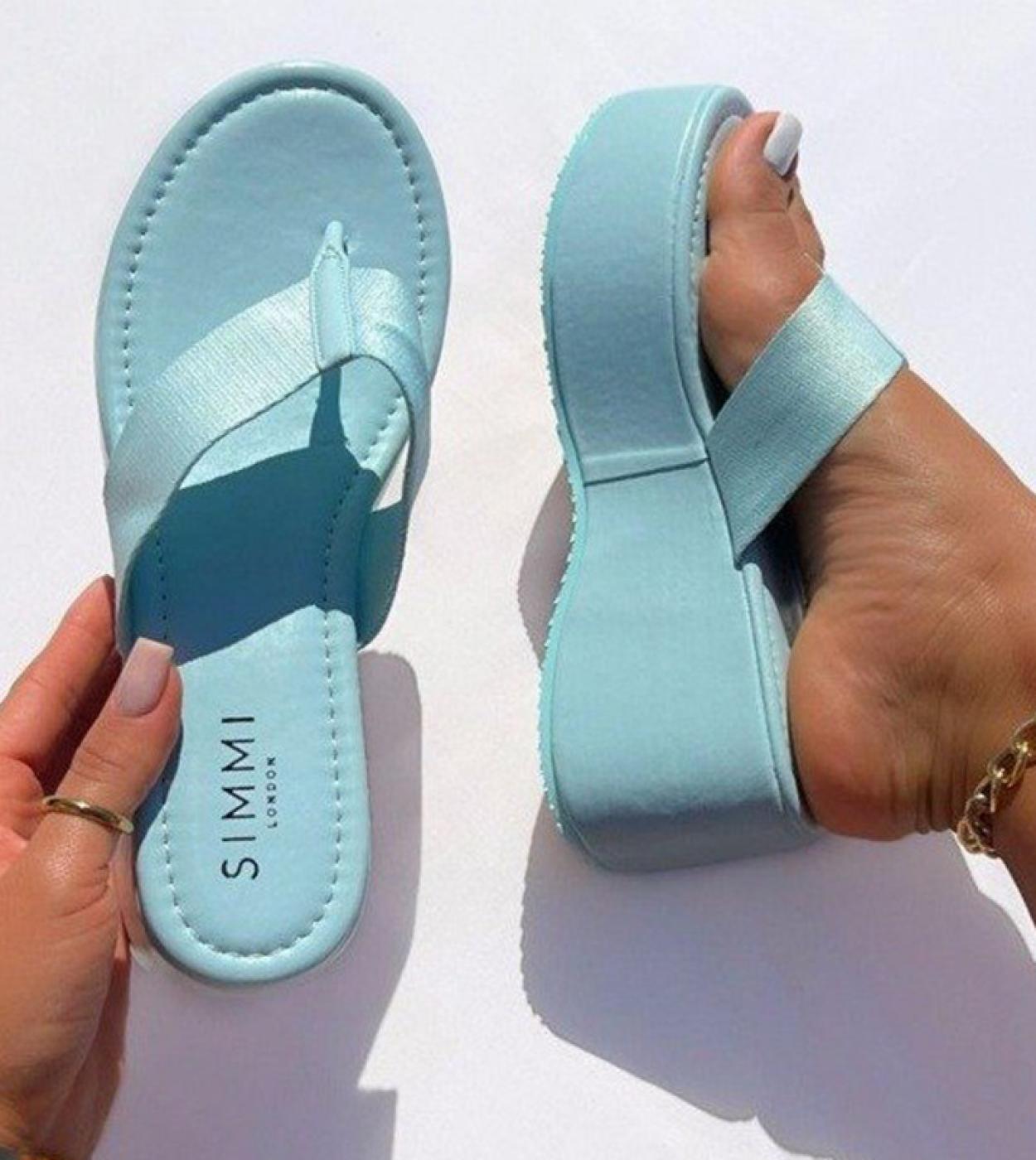 Chanclas de playa online con cuña