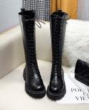  High Boots Knee High Pu Boots High Heels For Women Fashion Shoes 2022 Spring Autumn Booties Female Plus Size 40