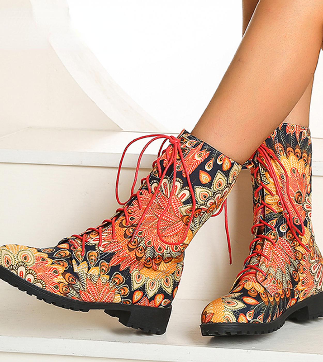 41 27 Stivaletti con tacco alto Scarpe da donna Inverno Donna Stivali ricamati Botines Mujer Botte Femme Bottine Stivaletti con fiori Description