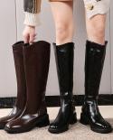 Shoe Women 2022 Designer Luxury Chelsea Boots Thigh High Knee High Fashion With Microfiber Winter Famale