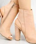 Spring Woman Sandals Ladies Shoes Gladiator Casual Peep Toe Antiskid Bottom Zipper Med Thick Heels Wedding Sandalias Muj