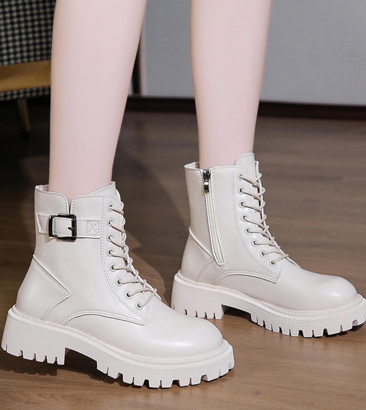 46 15 US Botas de cuero para mujer botines de tac n zapatos de