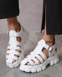 New Womens Sandals Summer Breathable And Comfortable Designer Toe Sandals Thick Bottom Waterproof Platform Roman Sandal