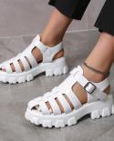 New Womens Sandals Summer Breathable And Comfortable Designer Toe Sandals Thick Bottom Waterproof Platform Roman Sandal