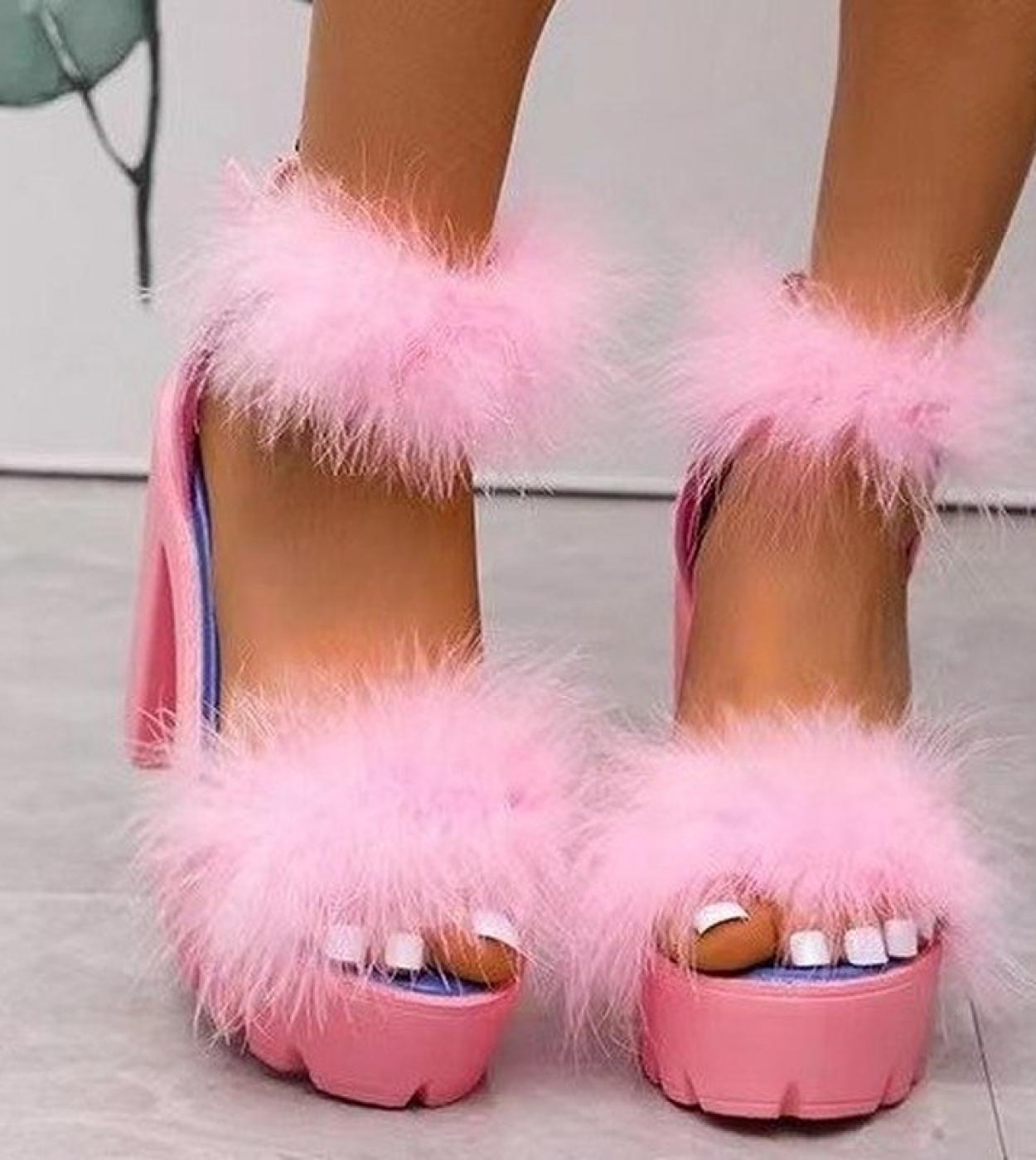 Sandalias peludas best sale