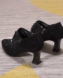 2022 Summer New Microfiber Rhinestone Bow Hollow Ankle Boots Fashion Elegant Women High Heel Sandals  Women Shoes Sandal
