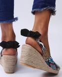 Womens Sandals Summer New Sandals Womens Large Size Spot Wedge Buckle Belt Serpentine Open Toe High Heel Womens Shoes