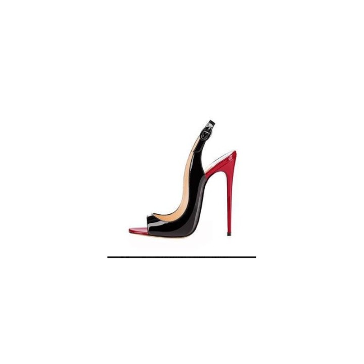 New Fish Mouth Gradient High Heel Sandals For Women With Thin Heels, Shallow Mouth, O