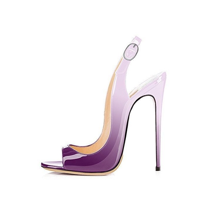 New Fish Mouth Gradient High Heel Sandals For Women With Thin Heels, Shallow Mouth, O